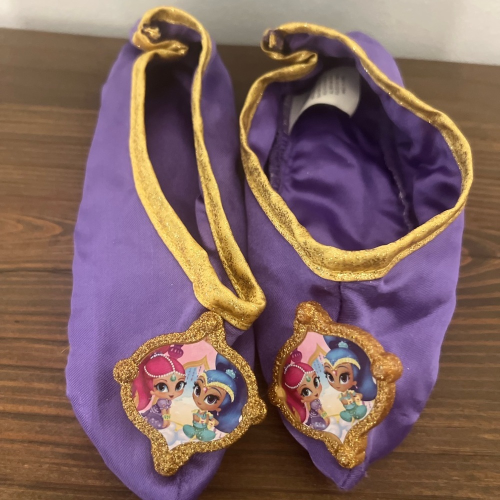 Shimmer and Shine Genie Girls Costume Halloween Purple Shoes Toddler One Size